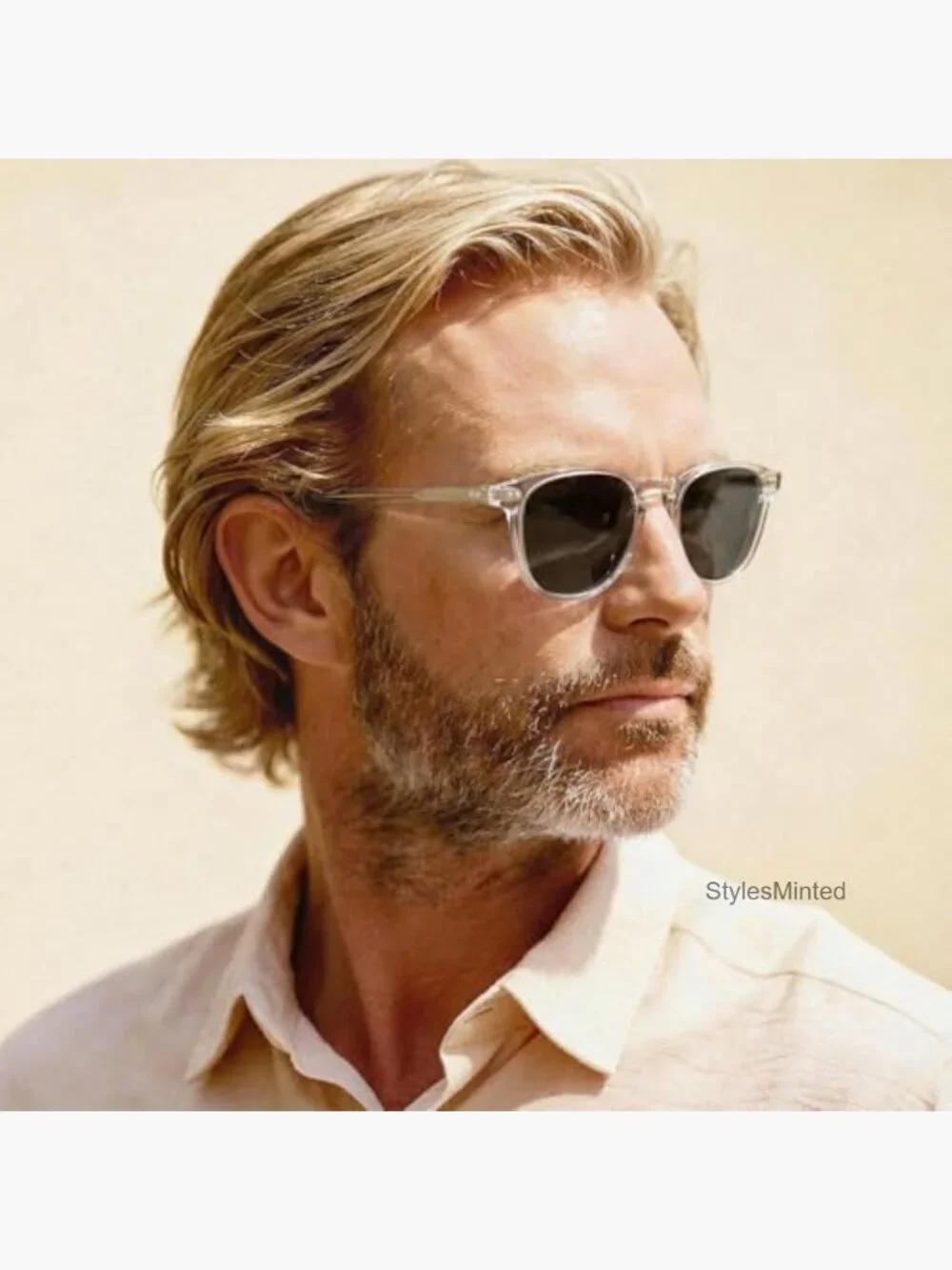 Retro Cool Square Acetate Polarized Sunglasses UV Protection